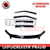Bonnet Protector + Weather Shields to suit Toyota LandCruiser Prado 150s 10-13